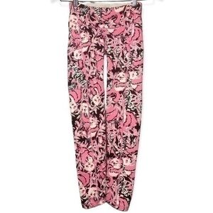 Lilly Pulitzer Women Size XXS Weekender Pink Panda Hanging with my Boo Leggings